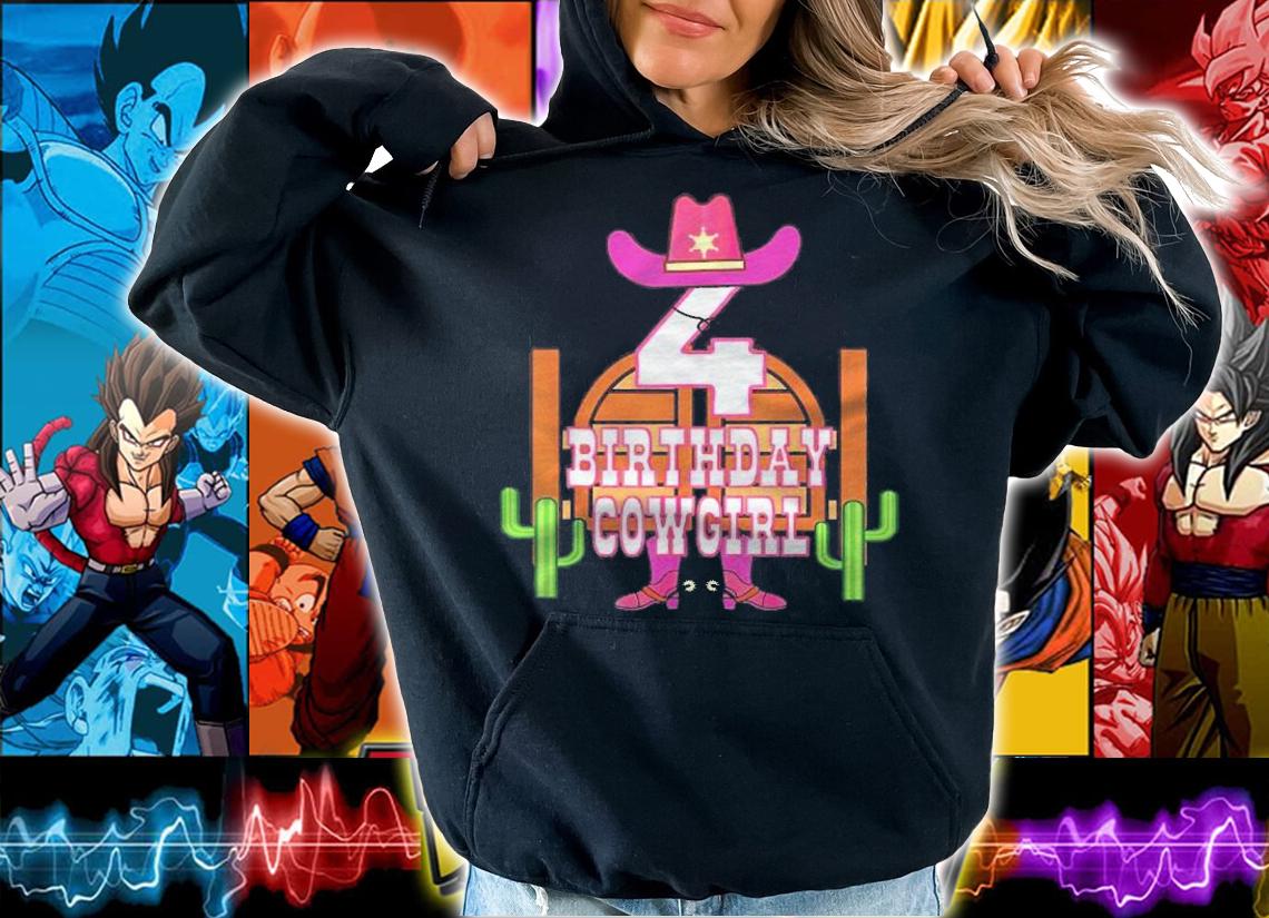 4Th Birthday Cowgirl 4 Years Old Girl Rodeo Lover Party Shirt t-shirt hoodie
