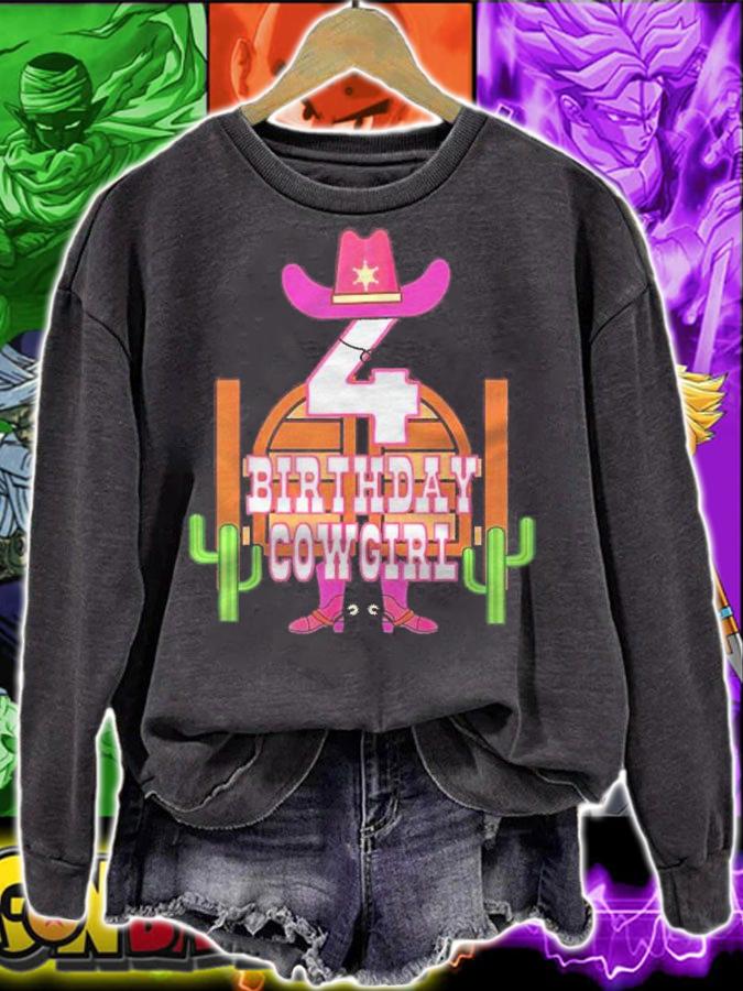 4Th Birthday Cowgirl 4 Years Old Girl Rodeo Lover Party Shirt t-shirt sweatshirt