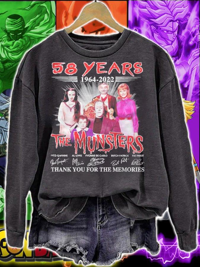 58 years 1964-2022 The Munsters signatures T-shirt t-shirt