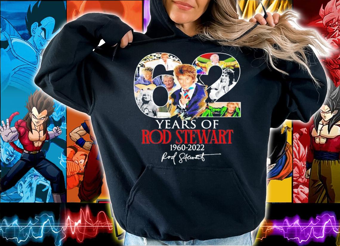 62 Years Of Rod Stewart 1960-2022 Signatures Shirt t-shirt
