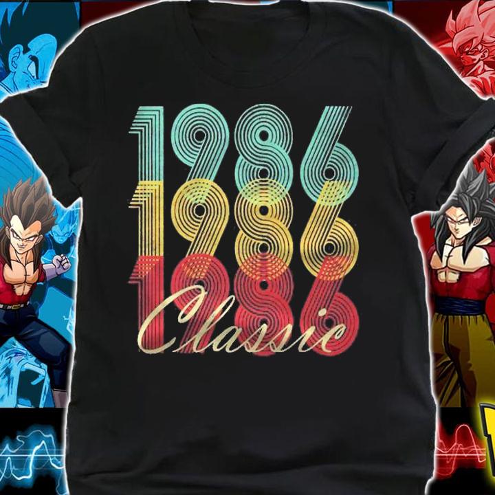 1986 35Th Birthday Gift For Men Women 35 Years Old Classic Premium shirt t-shirt