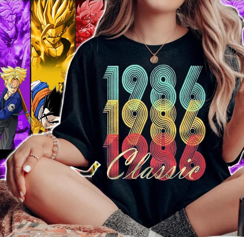 1986 35Th Birthday Gift For Men Women 35 Years Old Classic Premium shirt t-shirt
