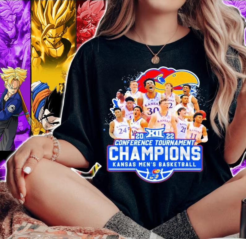 2022 Conference Tournament Champions Kansas Men's Basketball shirt t-shirt