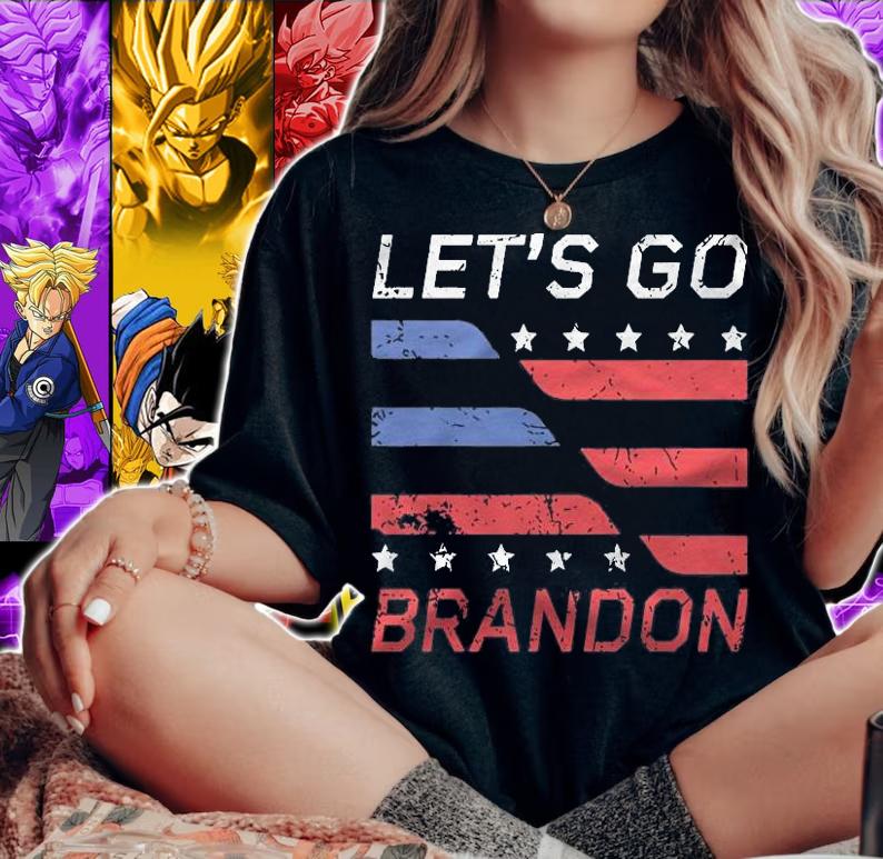 Anti Biden lets Go Brandon, Let Go Brandon, Fjb, Brandon Biden, Republican, Brandon FlagT-Shirt t-shirt woman shirt