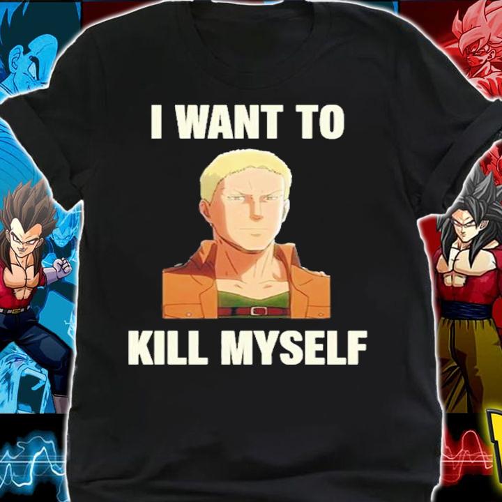 AOT I Want To Kill Myself Shirt t-shirt