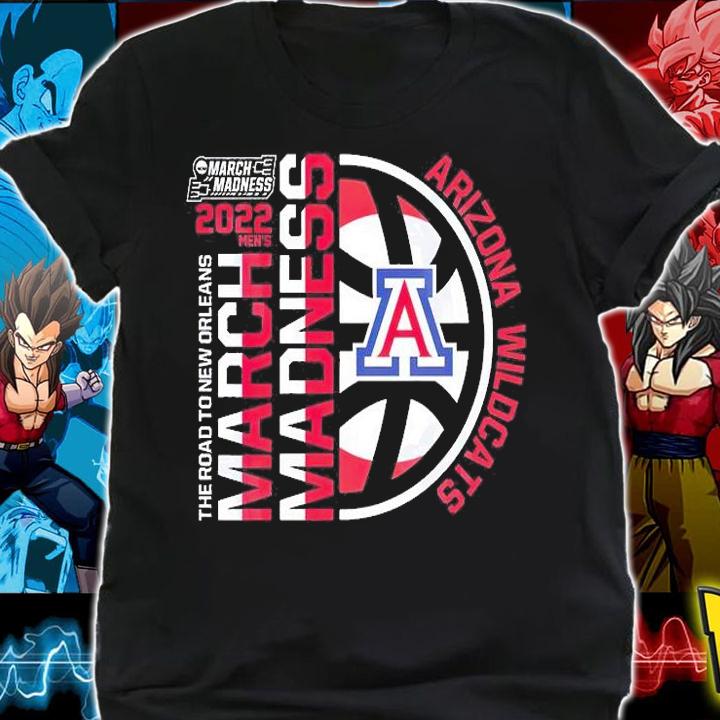 Arizona Wildcats 2022 Mens NCAA The Road To New Orleans March Madness T-Shirt t-shirt