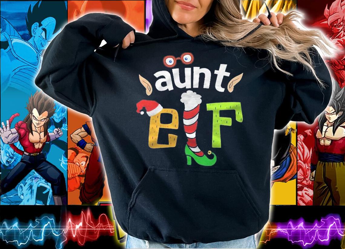 Aunt Elf Elf Squad Family Christmas Matching Shirt t-shirt hoodie