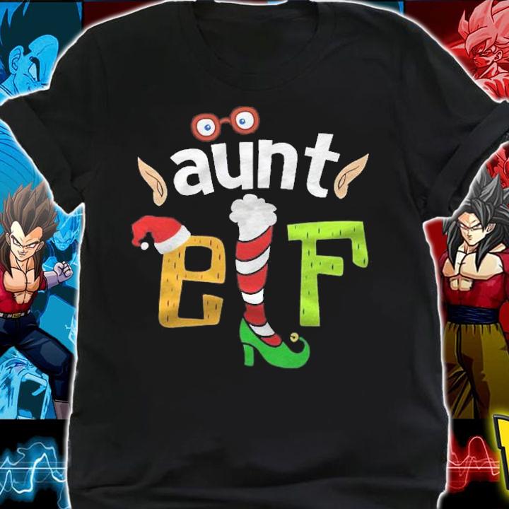 Aunt Elf Elf Squad Family Christmas Matching Shirt t-shirt shirt