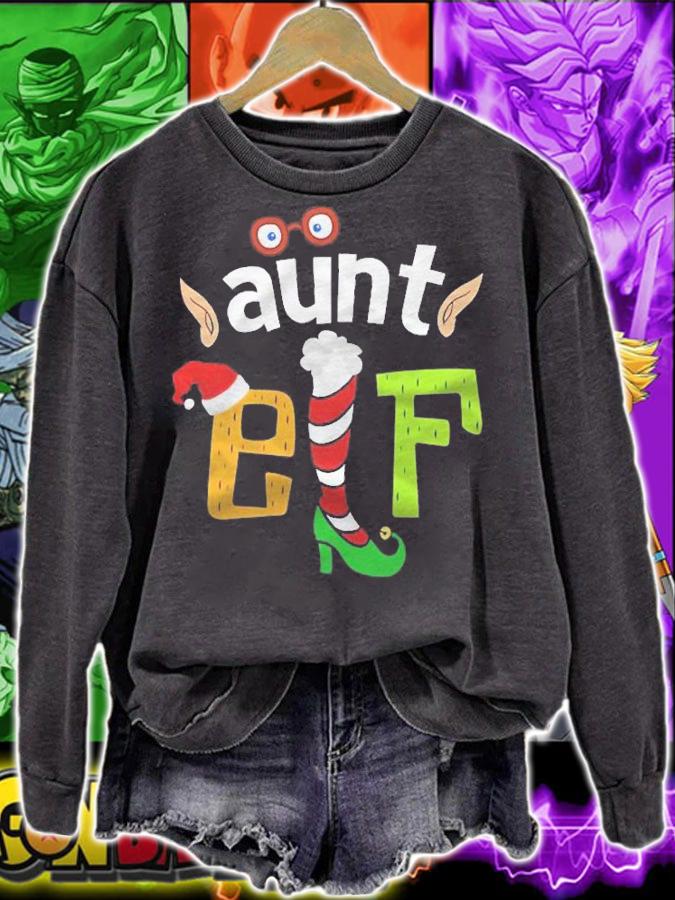 Aunt Elf Elf Squad Family Christmas Matching Shirt t-shirt sweatshirt