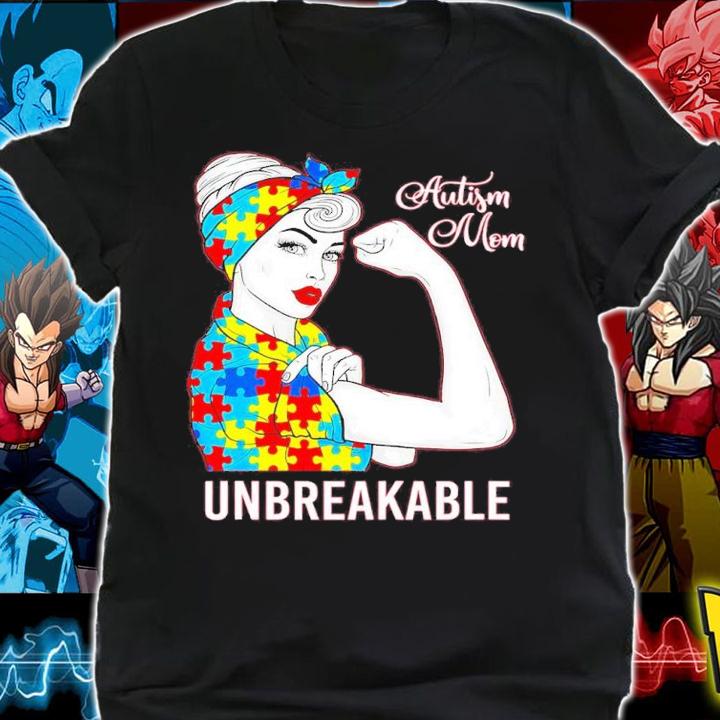 Autism Mom Unbreakable World Autism Awareness Day Shirt t-shirt shirt