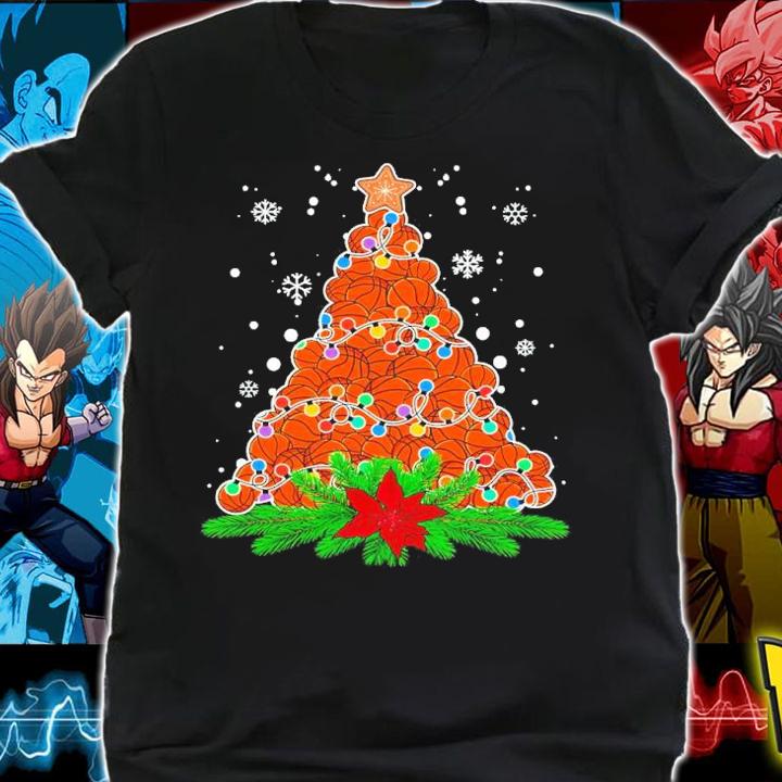 Basketball Ball Christmas Tree Shirt t-shirt shirt