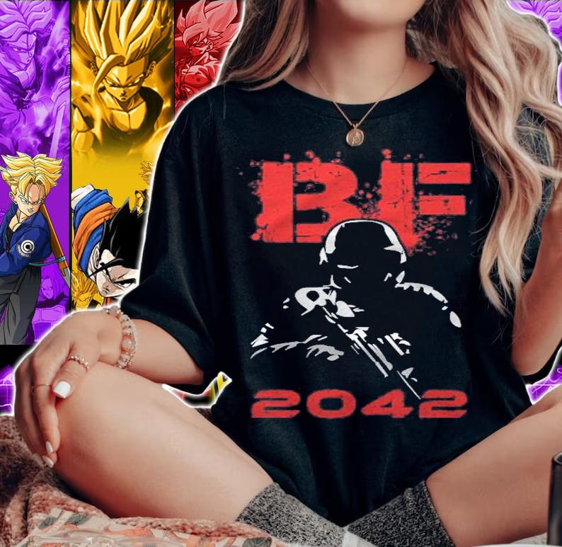 Bf Soldier Shirt 2042 Shooter Game Gamer Gift Gaming T-shirt t-shirt woman shirt