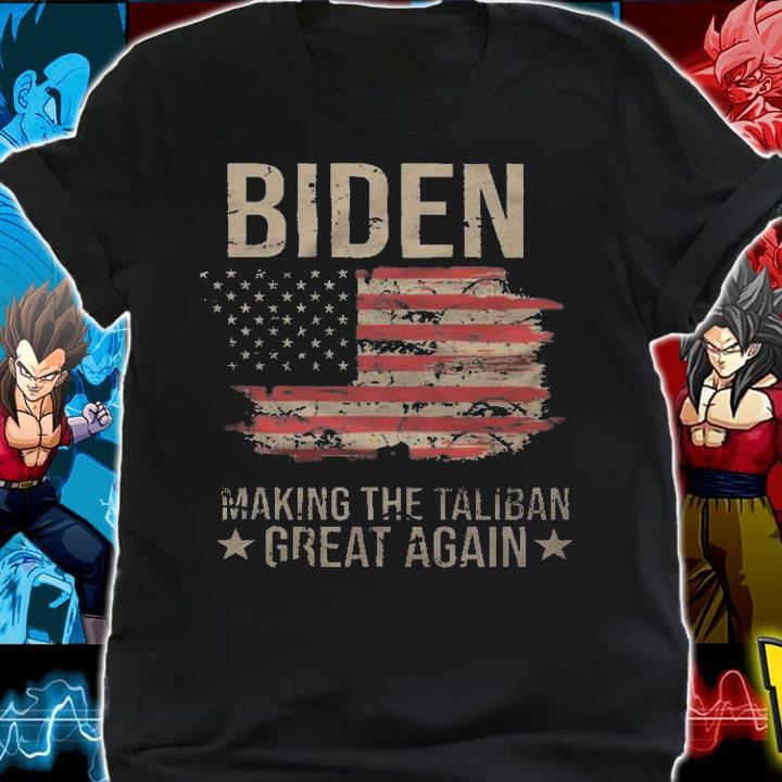 Biden Making The Taliban Great Again USA Flag Vintage T-Shirt t-shirt shirt