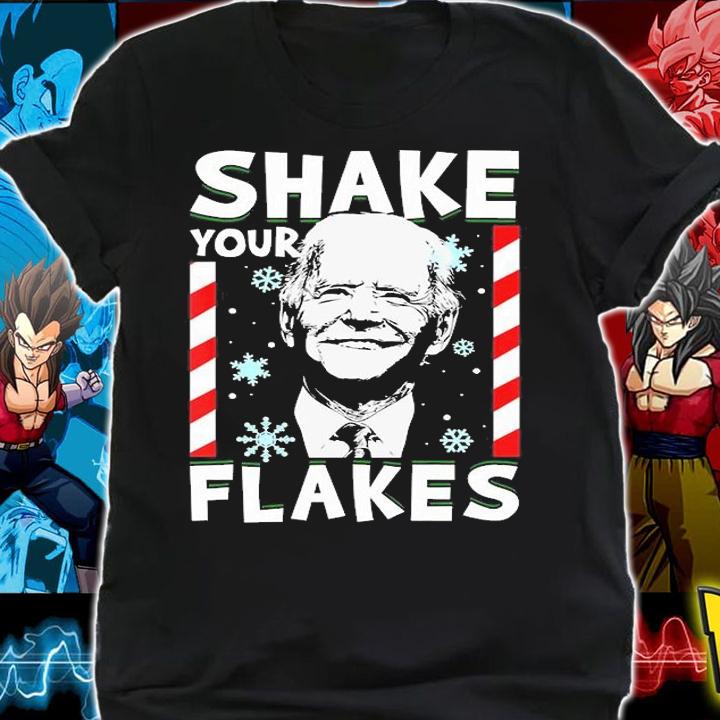 Biden Shake Your Flakes Funny Ugly Christmas T-Shirt t-shirt