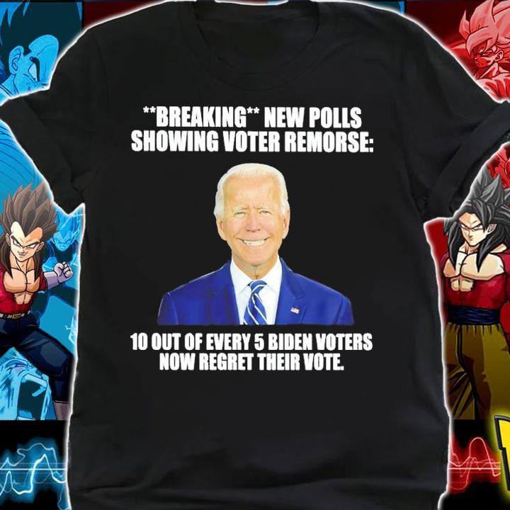 Breaking New Polls Showing Voter Remorse 10 Out Of Every 5 Biden Voters Now Shirt t-shirt