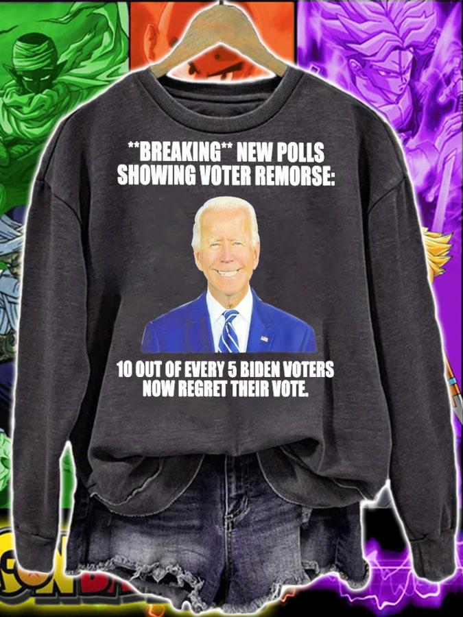 Breaking New Polls Showing Voter Remorse 10 Out Of Every 5 Biden Voters Now Shirt t-shirt