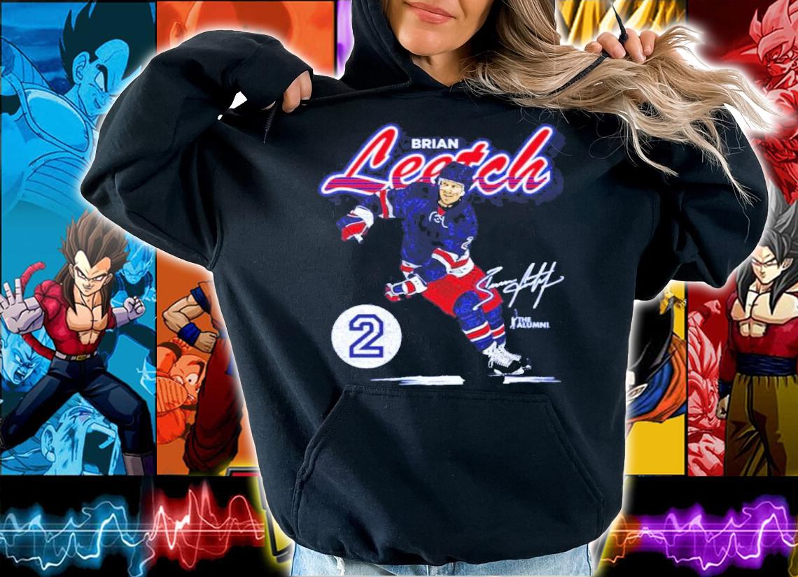 Brian Leetch New York R Retro Script Hockey Signatures Shirt t-shirt hoodie