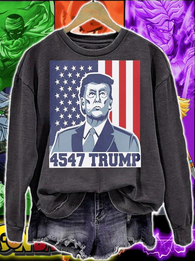 Donald Trump 4547 Trump USA Flag T-Shirt t-shirt sweatshirt