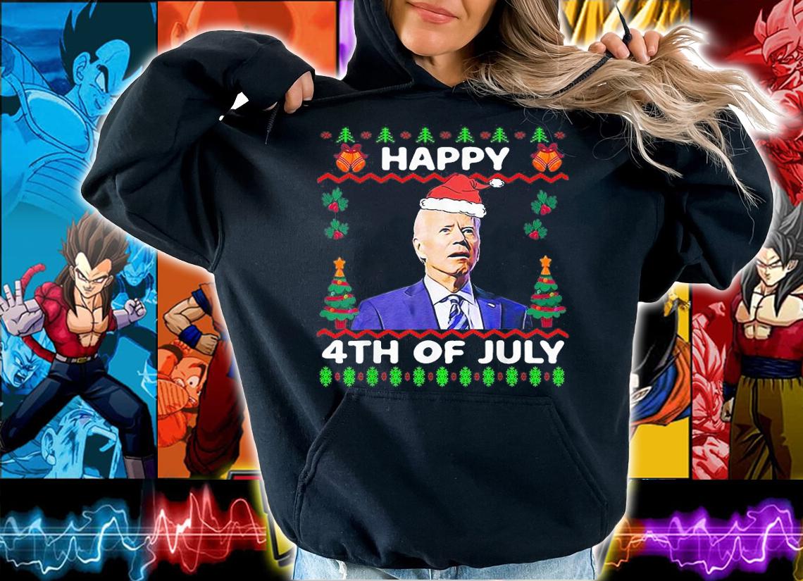 Let's Go 2024 Brandon Happy 4th Of July Ugly Christmas T-Shirt t-shirt hoodie