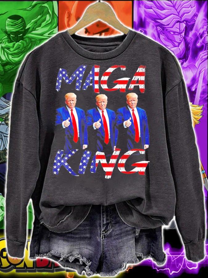 Maga King Ultra Maga Patriotic Trump Patriotic American Flag Tee T-Shirt t-shirt sweatshirt