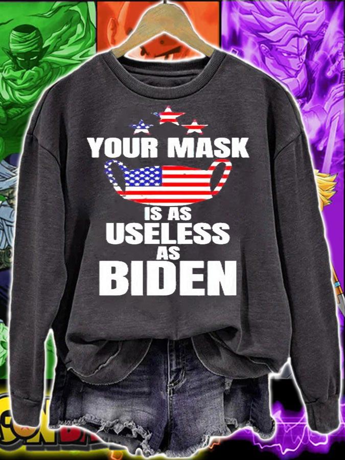 Your mask is as useless as Joe Biden T-shirt t-shirt