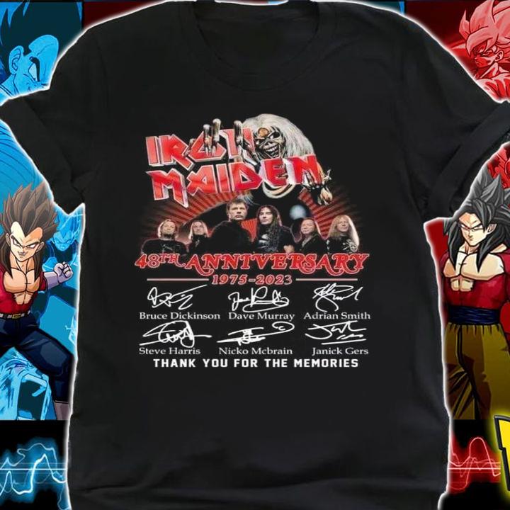 48th Anniversary Iron Maiden 1975 2023 Thank You For The Memories t-shirt shirt