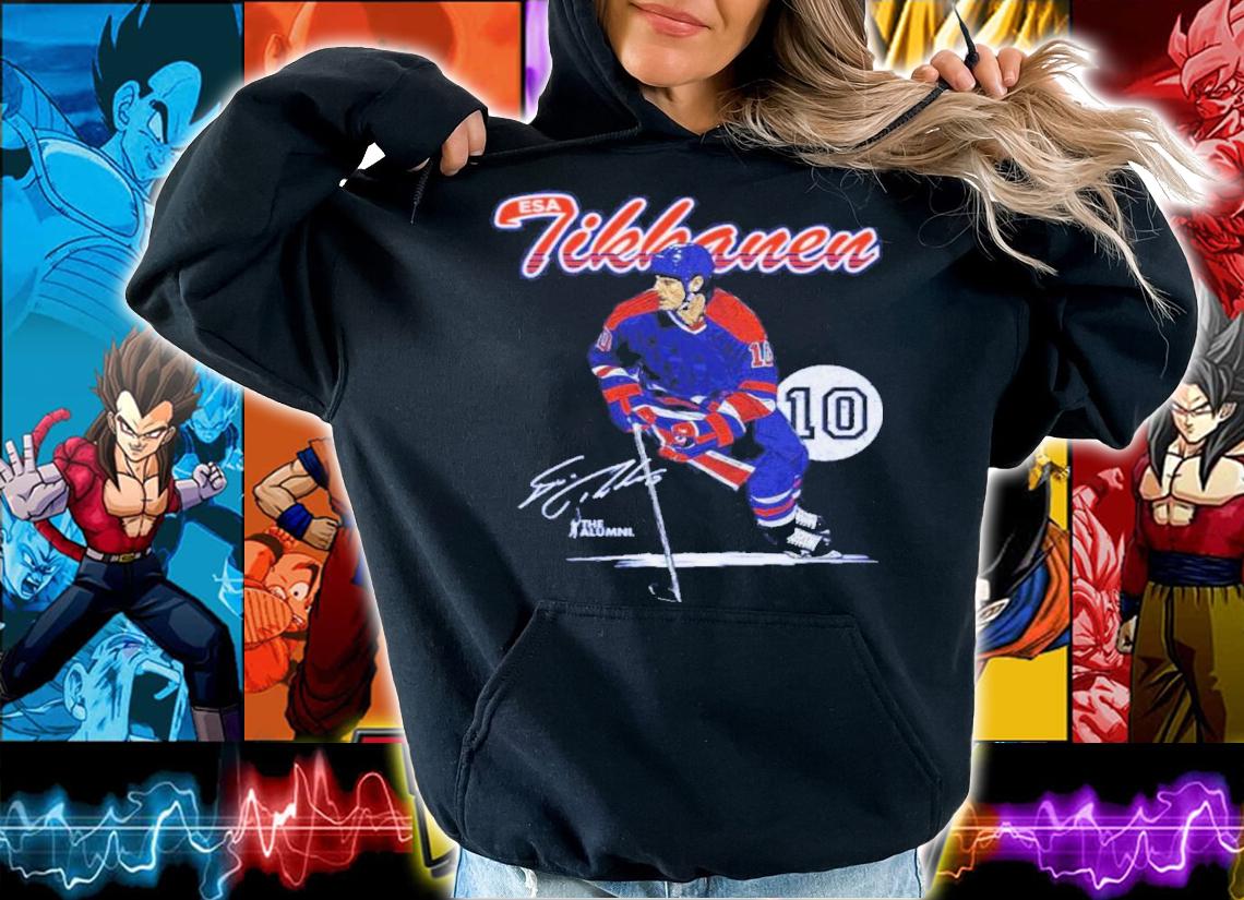 Esa Tikkanen Edmonton Retro Script Hockey Signatures Shirt t-shirt hoodie