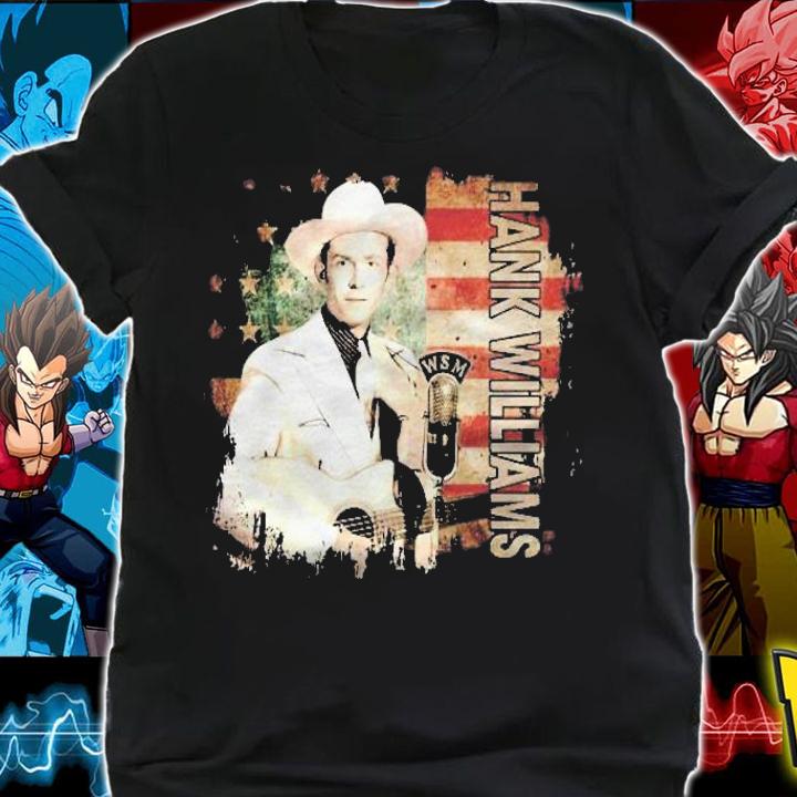 Graphic Hank Williams Arts Music Singer Retro American Flag Pullover T-shirt t-shirt shirt