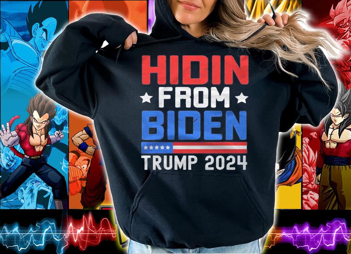 Hidin From Biden Kids Men Trump 2024 Funny Anti Joe Biden Shirt t-shirt