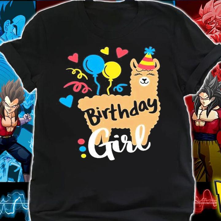 Llama Birthday Girl Shirt t-shirt
