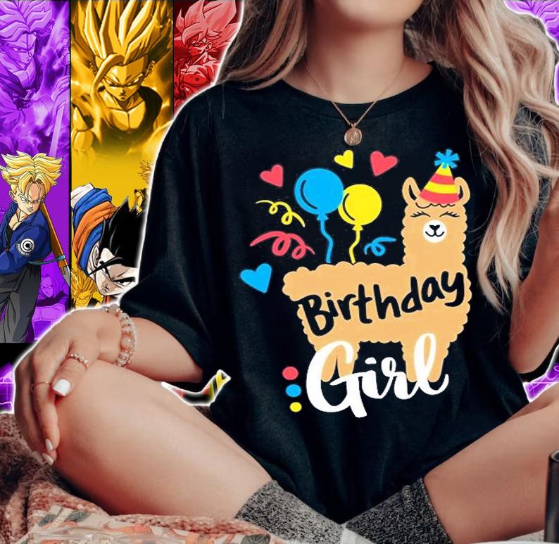 Llama Birthday Girl Shirt t-shirt