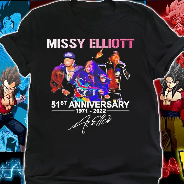 Missy Elliott 51st Anniversary 1971-2022 Signatures Shirt t-shirt