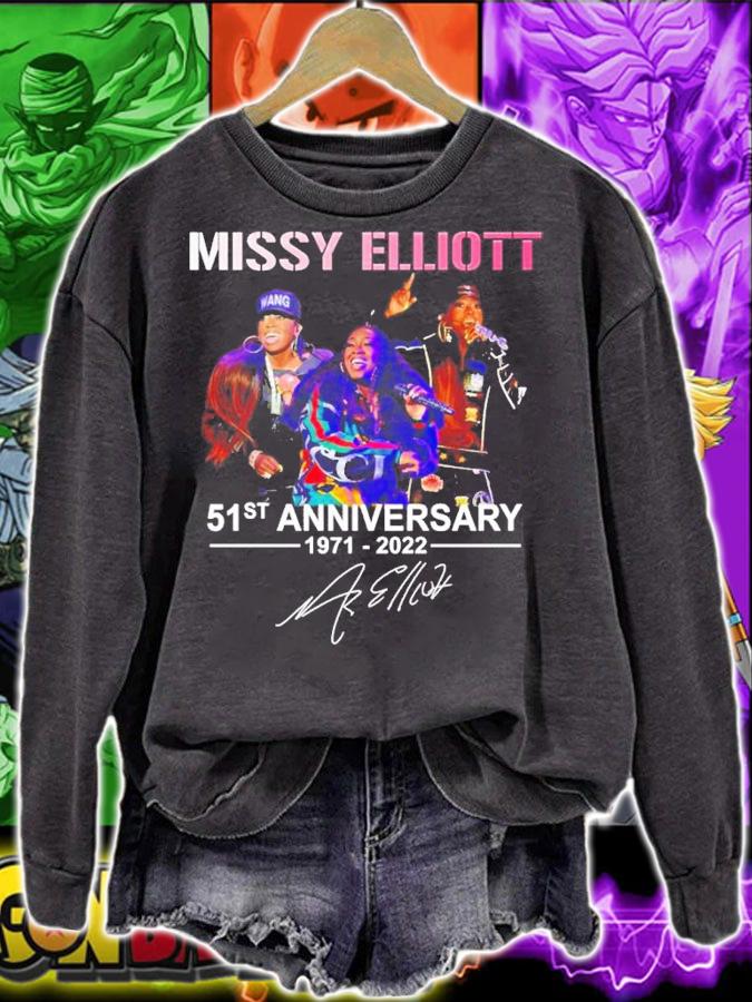 Missy Elliott 51st Anniversary 1971-2022 Signatures Shirt t-shirt