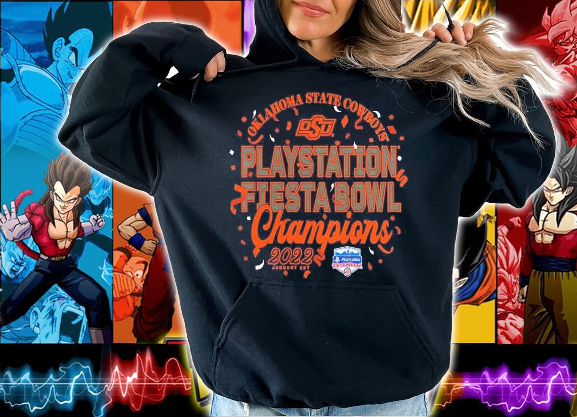 Oklahoma State Cowboys Heathered Charcoal 2022 Fiesta Bowl Champions Dive Shirt t-shirt