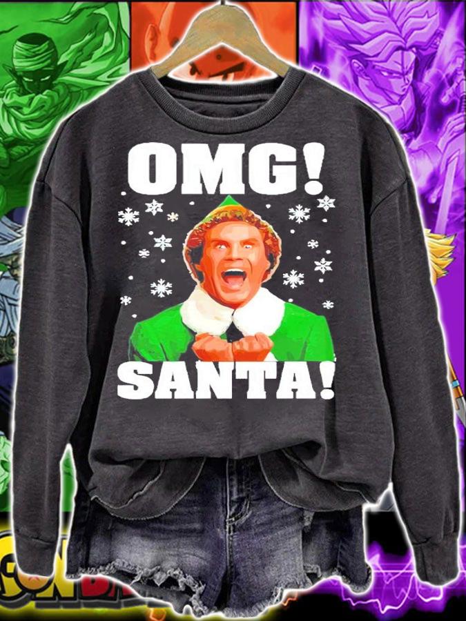 Omg Santa Buddy Elf Christmas Shirt t-shirt sweatshirt