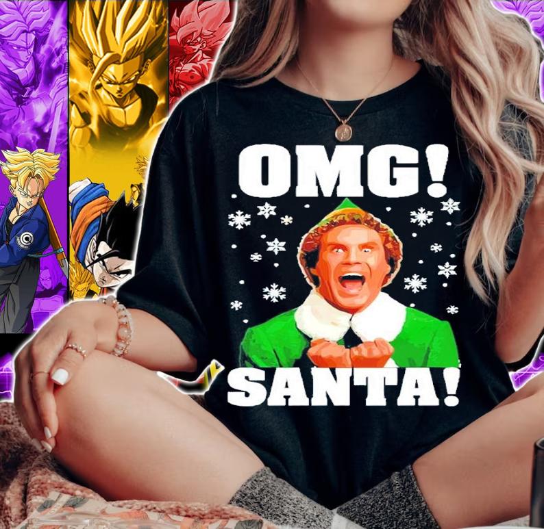Omg Santa Buddy Elf Christmas Shirt t-shirt woman shirt