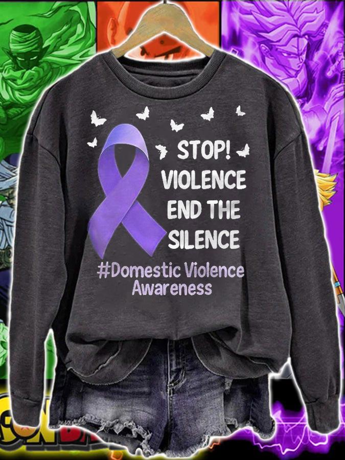 Stop Violence End Silence Domestic Violence Suppor Shirt t-shirt