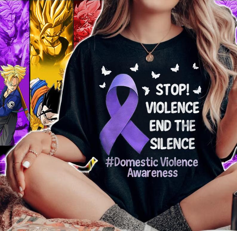 Stop Violence End Silence Domestic Violence Suppor Shirt t-shirt