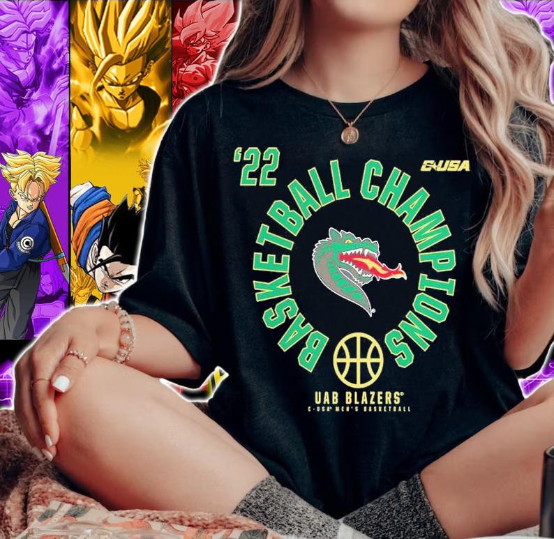 UAB Blazers 2022 C-USA Men's Basketball Conference Tournament Champions shirt t-shirt woman shirt