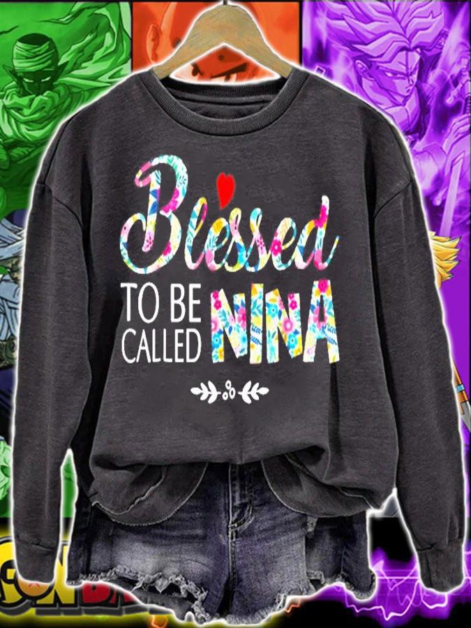 Womens Blessed To Be Called Nina T-Shirt t-shirt sweatshirt