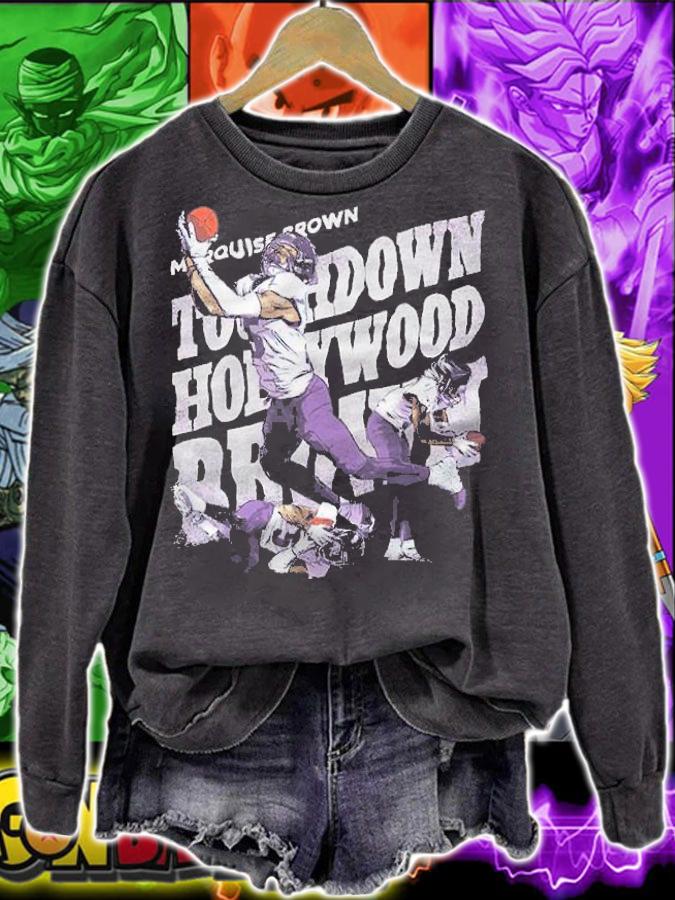 Marquise Brown Hollywood Baltimore Football Shirt t-shirt sweatshirt