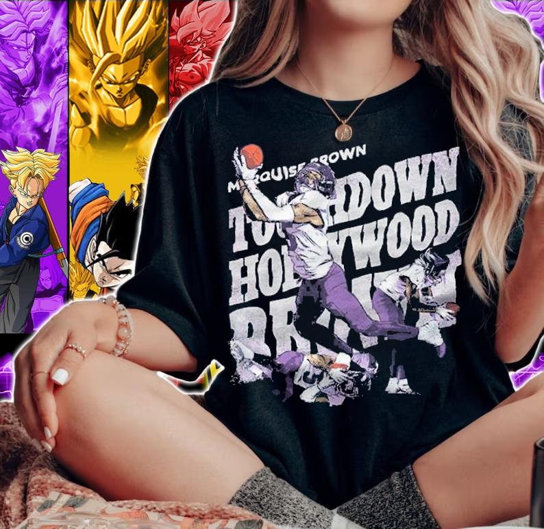 Marquise Brown Hollywood Baltimore Football Shirt t-shirt woman shirt