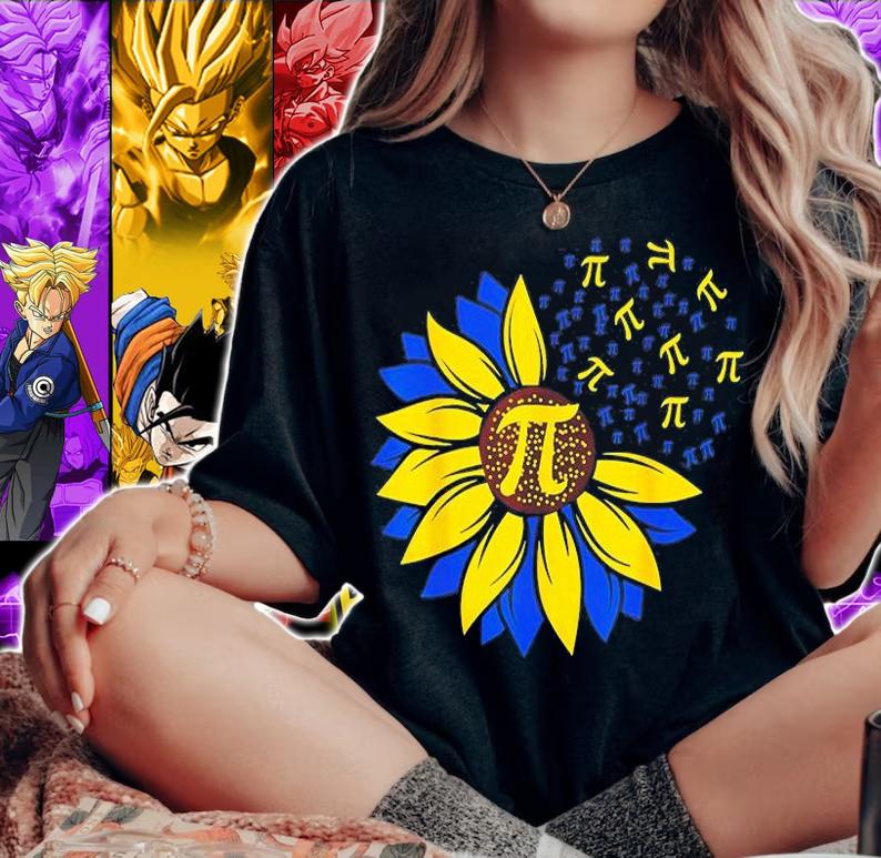 Pi Day 2022 Support Ukraine Cool Teachers Peace Ukraine T-Shirt t-shirt woman shirt