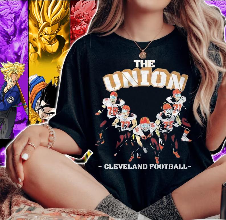 The Union Cleveland Browns football T-shirt t-shirt woman shirt