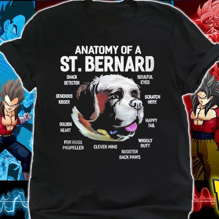 Dogs 365 Anatomy Of A St. Bernard Dog Funny Gift Shirt t-shirt shirt
