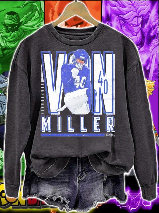 Von Miller Los Angeles R Player Name Football Shirt t-shirt