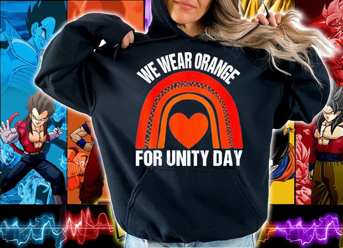 Womens Orange Rainbow We Wear Orange For Unity Day Shirt t-shirt hoodie