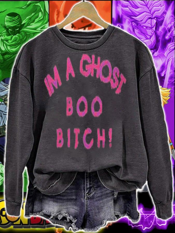 Ghost Boo Costume Halloween Men Women Sexy Candy Shirt t-shirt sweatshirt