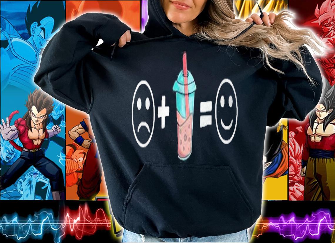 Happy Bubble Tea Lover Tapioca Pearl Boba Drink Emoticon T-shirt t-shirt hoodie