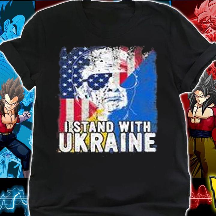 I Stand With Ukraine Ukrainian American Flag Trump Vintage T-Shirt t-shirt shirt